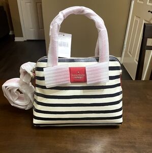 Kate Spade Black and White Striped Women's Bag